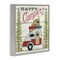 Stupell Industries Rustic Happy Camper Phrase Framed Giclee Art